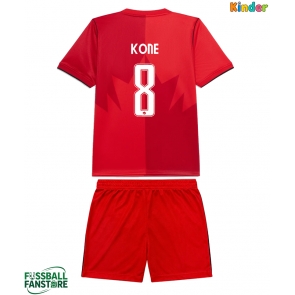 Kanada Ismael Kone #8 Replik Heimtrikot Kinder WM 2026 Kurzarm (+ Kurze Hosen)